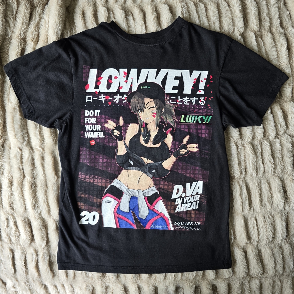 Lowkey! Geeks Shirt Small Blackpink X D.VA Overwatch Issue No. 20 Limited